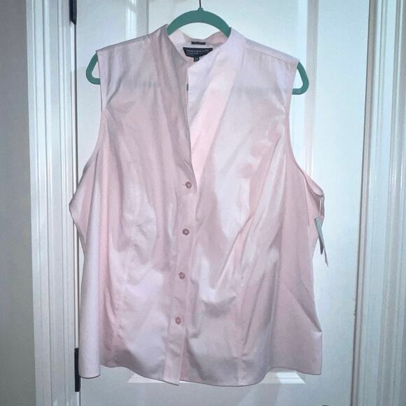Jones New York Women's Sleeveless No-Iron Easy Care Shirt NWT 20W - Picture 3 of 13